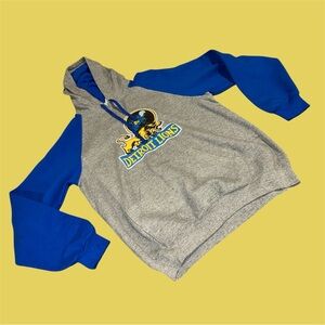 Vintage Logo 1940s Detroit Lions Colorblock Hoodie
